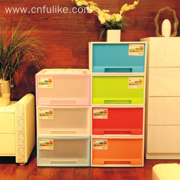 Drawer-Style Children Cabinet Plastic Wardrobe